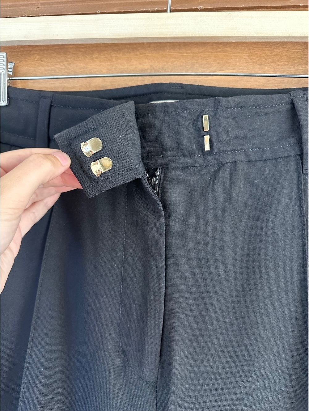 Zimmermann Wool Blend Woven Wide-Leg Pants Trousers in Black Women’s sz 4 Large - Picture 6 of 15